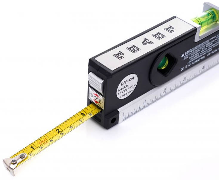 KraftDele KD10438 Poziomica laserowa z miarą 150cm