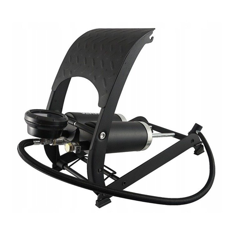 Verke V83141 Pompka nożna dwutłokowa manometr