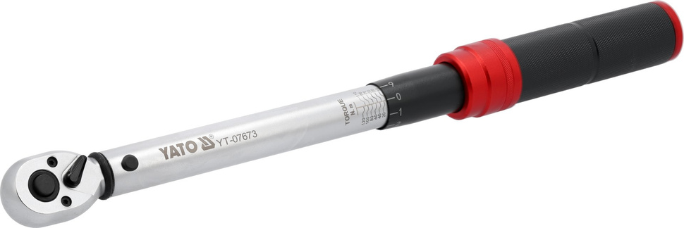 Yato YT-07673 Klucz dynamometryczny kalibracja 72 zęby 3/8" 10-120 Nm