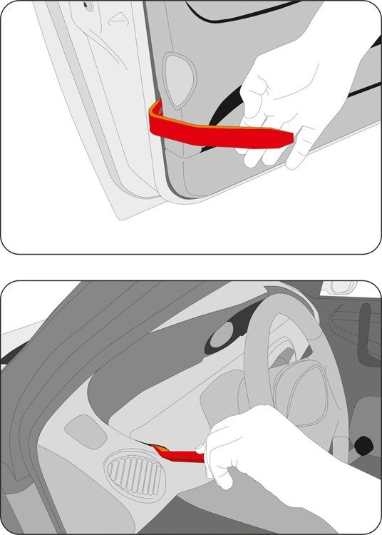 YATO YT-0844 ZESTAW ŚCIĄGACZY DO TAPICERKI KPL 11