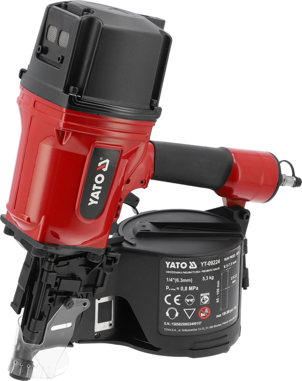Yato YT-09224 Gwoździarka pneumatyczna bębnowa stolarska tapicerska 65-100