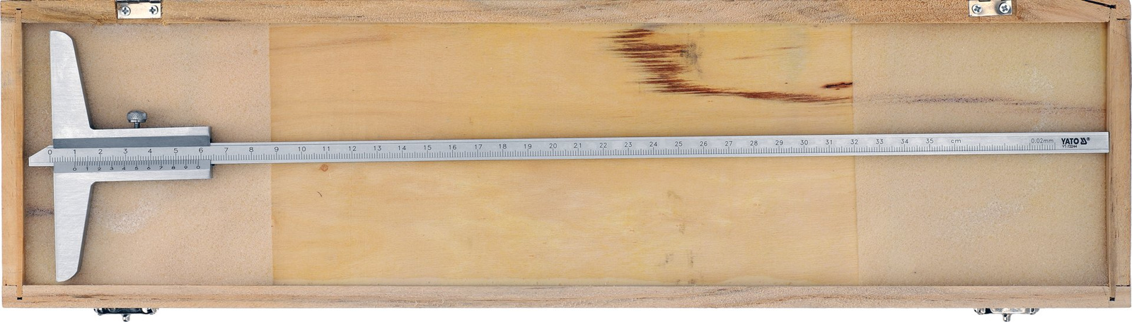 Yato YT-72244 Głębokościomierz suwmiarkowy tradycyjny kasetka 0-350 mm