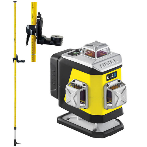 Nivel System CL4B Laser krzyżowy niebieski +tyczka