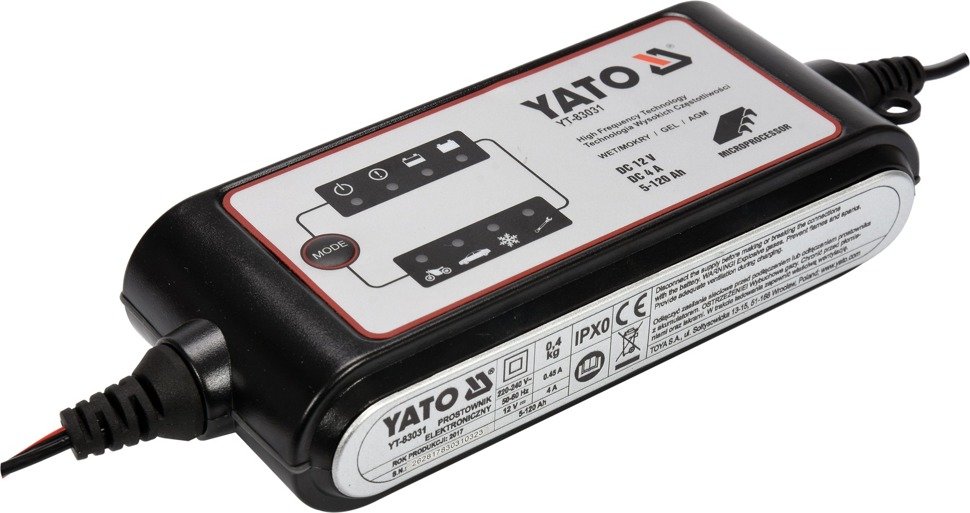  Yato YT-83031 Prostownik elektroniczny 12/4A