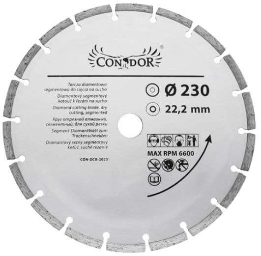 Condor CON-DCB-2023 Tarcza diamentowa segmen 230mm