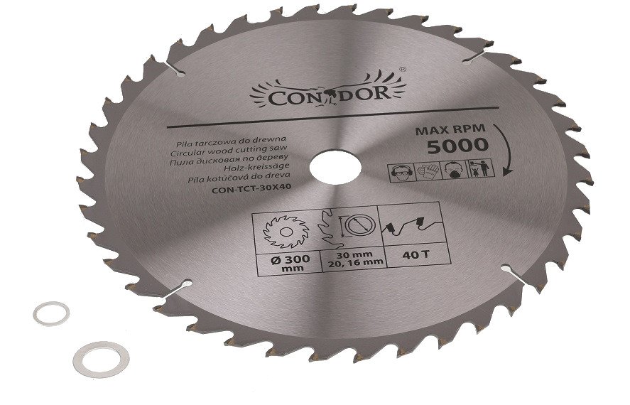 Condor CON-TCT-3004 Tarcza do drewna 300mm 40T 
