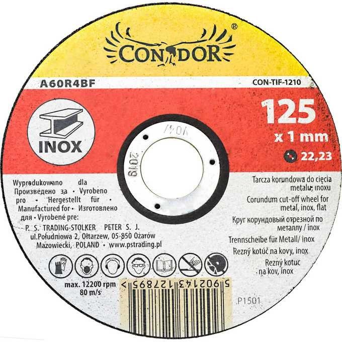 Condor CON-TIF-1210 Tarcza do cię metalu 125x1mm