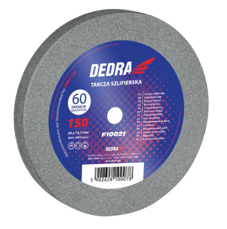 Dedra F10021 Tarcza szlifierska 150x20x12.7mm gr60