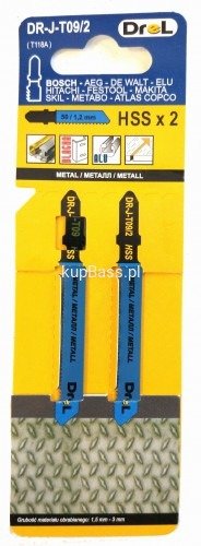 Drel DR-J-T09/2 Brzeszczot do metalu typT 1,2x76mm