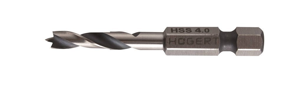 Hogert HT6D344 Wiertło do drewna 4 mm uchwyt 1/4''