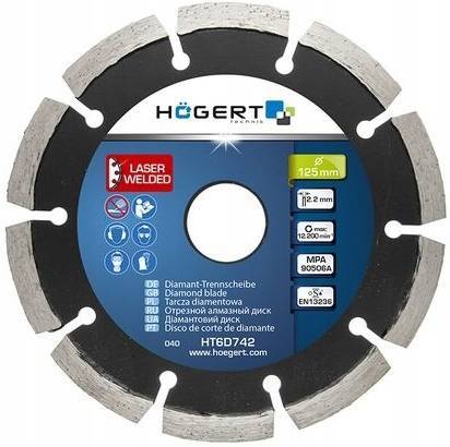 Hogert HT6D742 Tarcza diamentowa segmentowa 125 mm