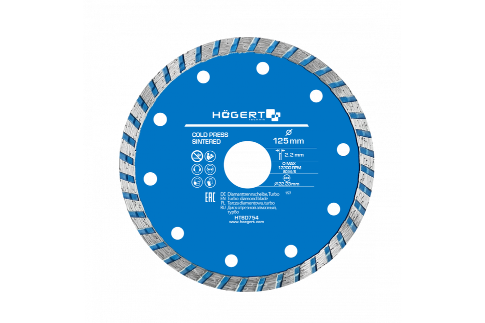 Hogert HT6D754 Tarcza turbo diamentowa 125 mm