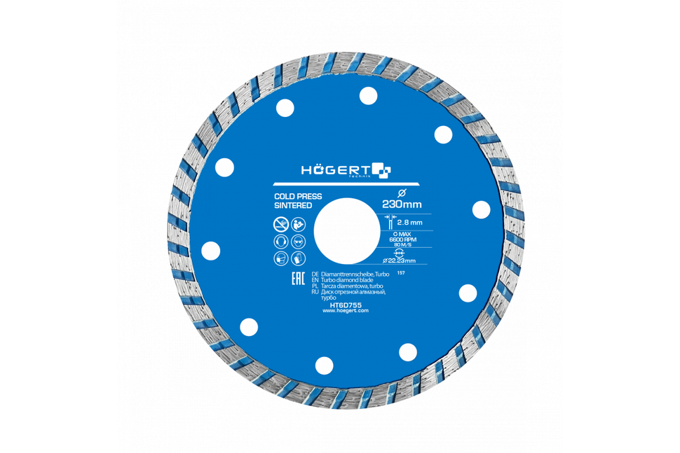 Hogert HT6D755 Tarcza turbo diamentowa 230 mm