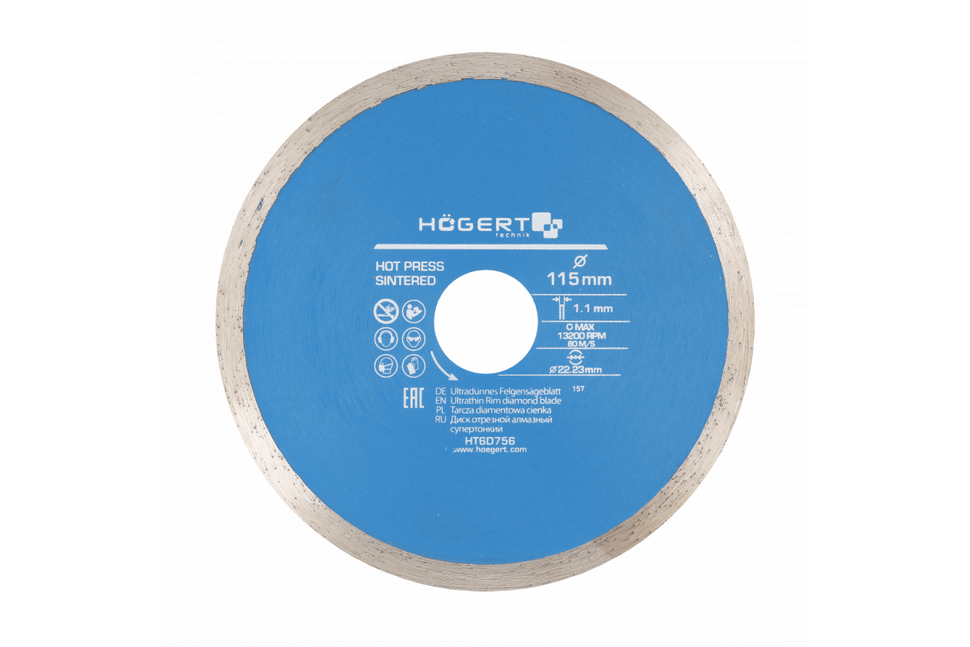 Hogert HT6D756 Tarcza diamentowa cienka 115 mm