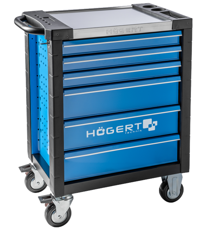 Hogert HT7G571 Szafka narzędziowa wózek 6 szuflad