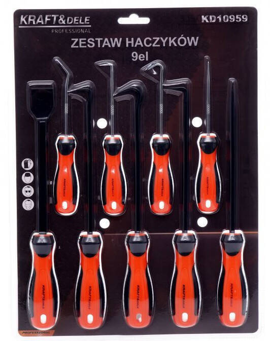 Kraft&Dele KD10959 Zestaw haczyków 9szt.