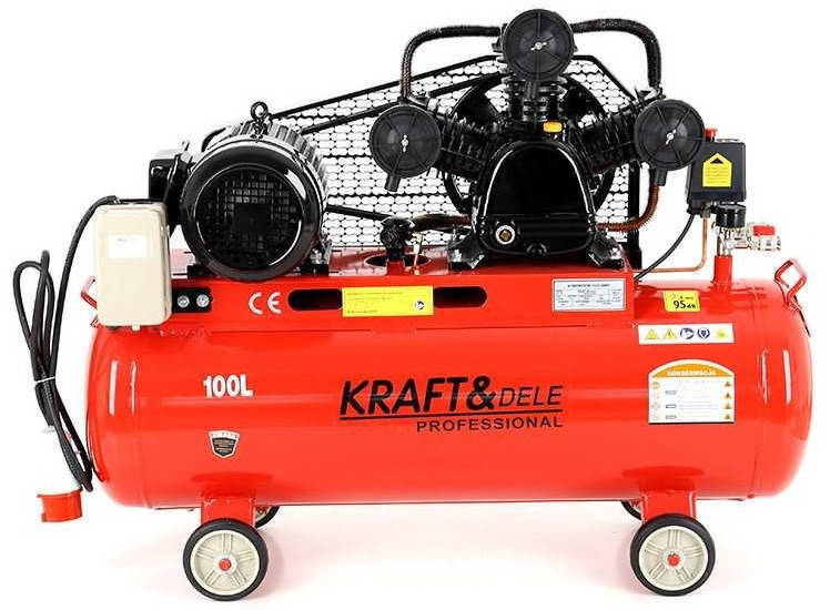 Kraft Dele KD1477 Kompresor olejowy 100L 3 tłoki