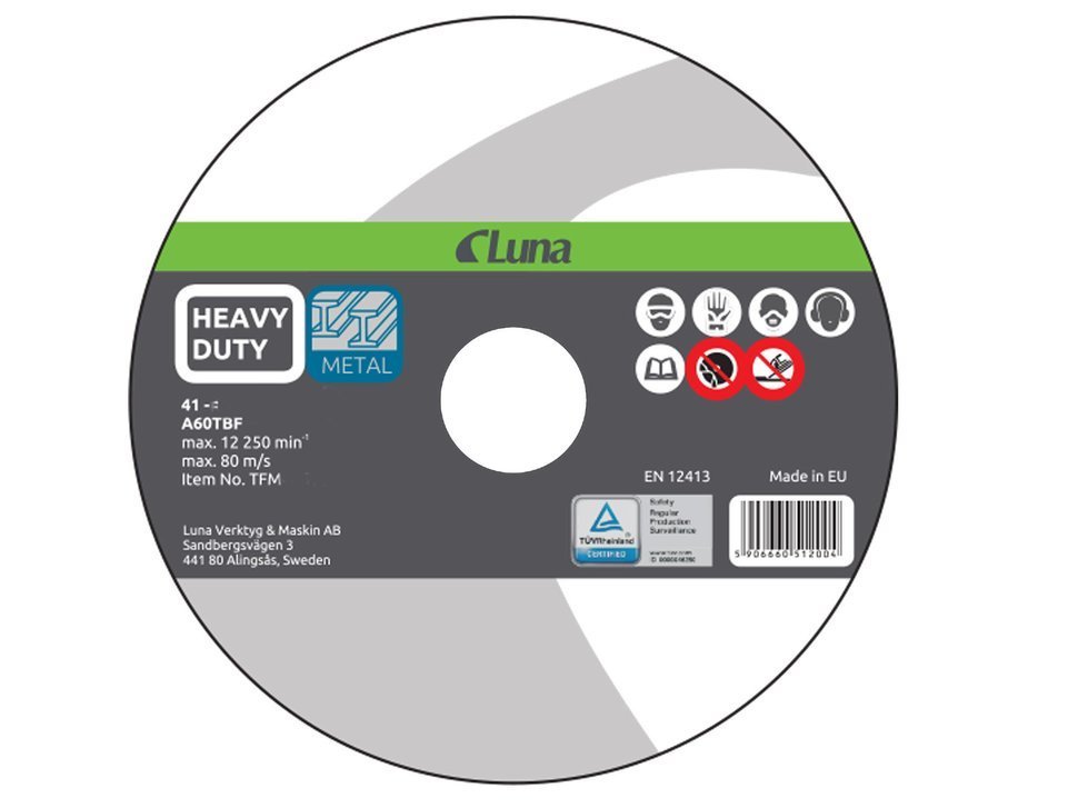 Luna TFM23020 Tarcza do cięcia metalu 230x2mm