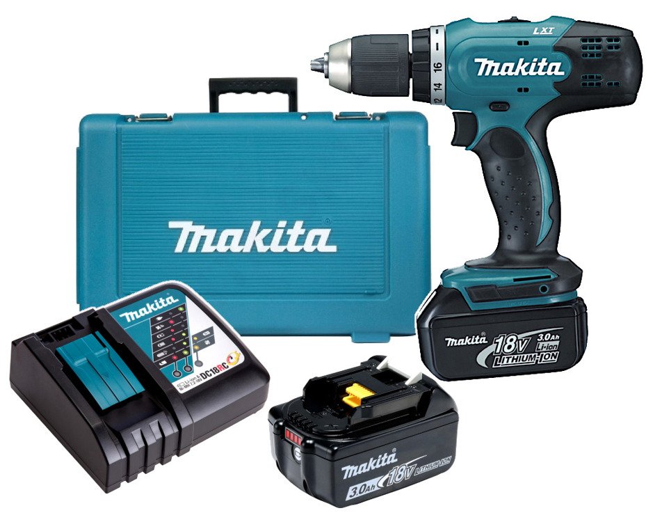 Makita DDF453RFE Wiertarko-wkrętarka akum. 18 V