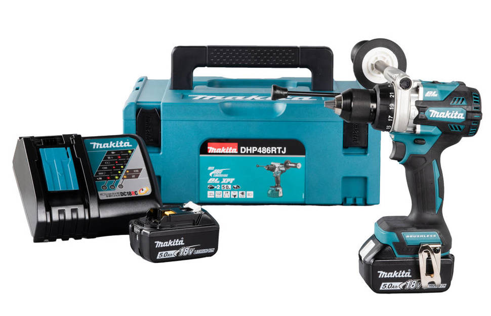 Makita DHP486RTJ Wiertarko-wkrętarka udar aku 18V