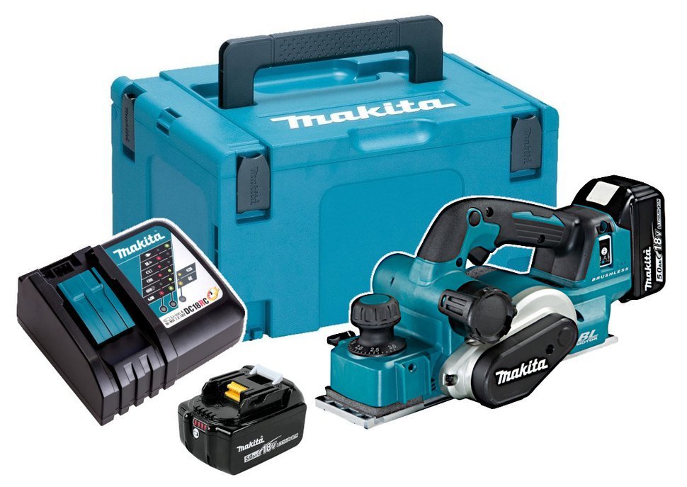 Makita DKP181RTJ Strug Akum. 18V  2x5.0Ah; walizka