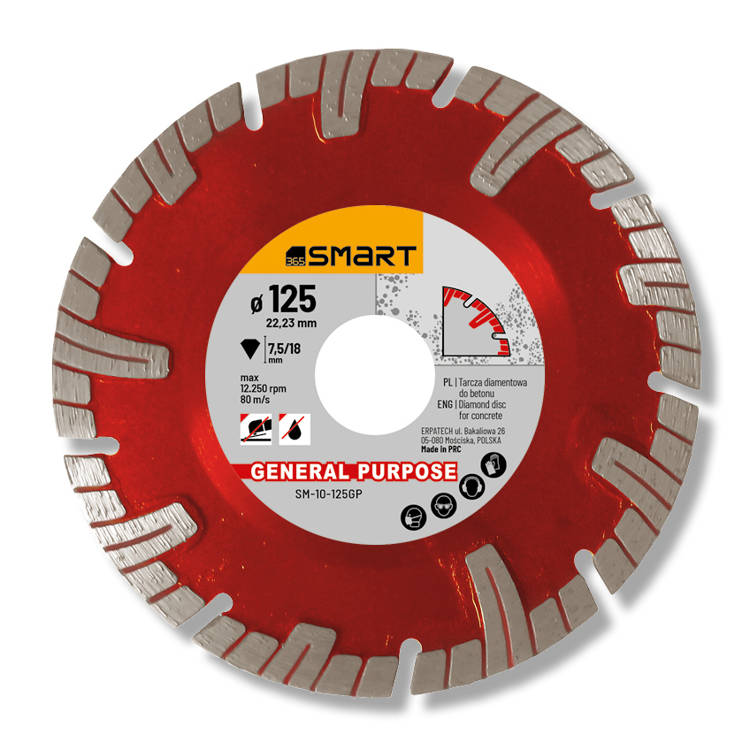 Smart SM-10-125GP Tarcza diamentowa do beton 125mm