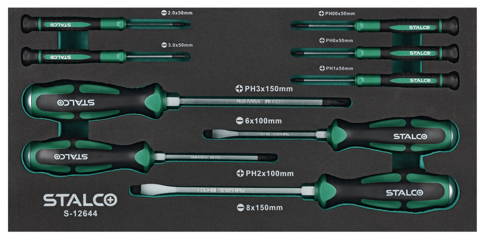 Stalco S-12644 Wkrętki do pobijania i precyzyjne 