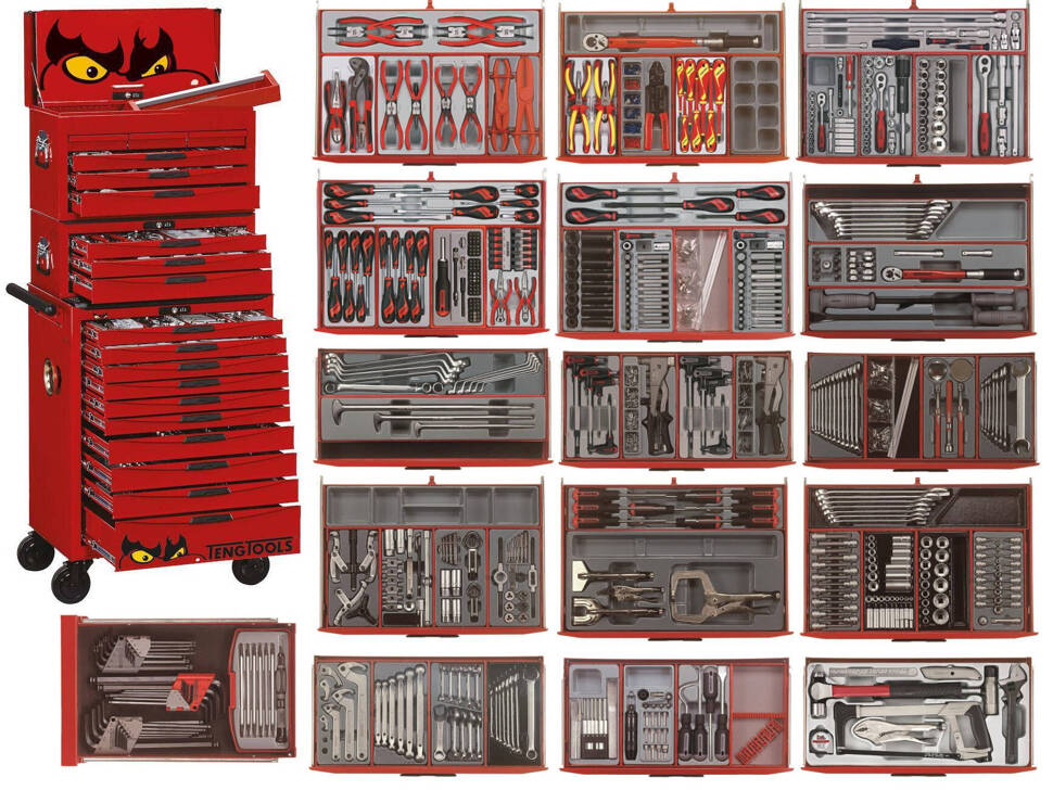 Teng Tools TCMM1001N Wózek narzędziowy 1001 elem.