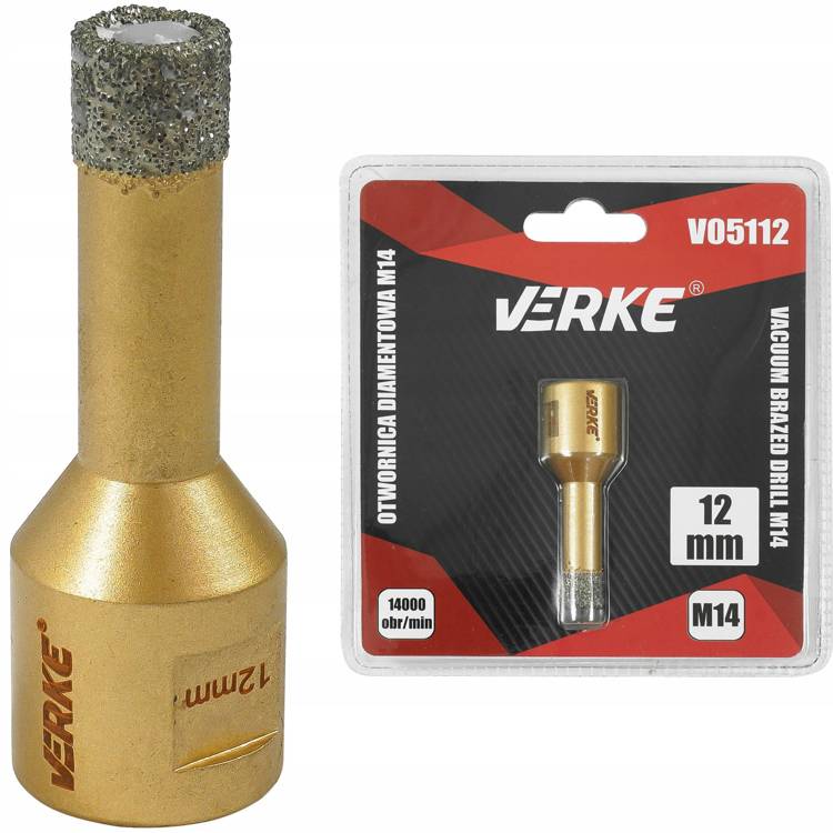 Verke V05112 Wiertło diamentowe otwornica 12mm