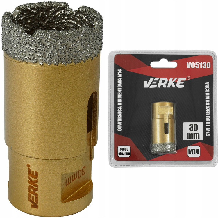 Verke V05130 Wiertło diamentowe otwornica 30mm