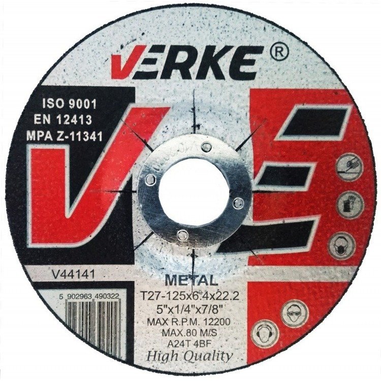 Verke V44141 Tarcza do szlifowania metalu 125 mm
