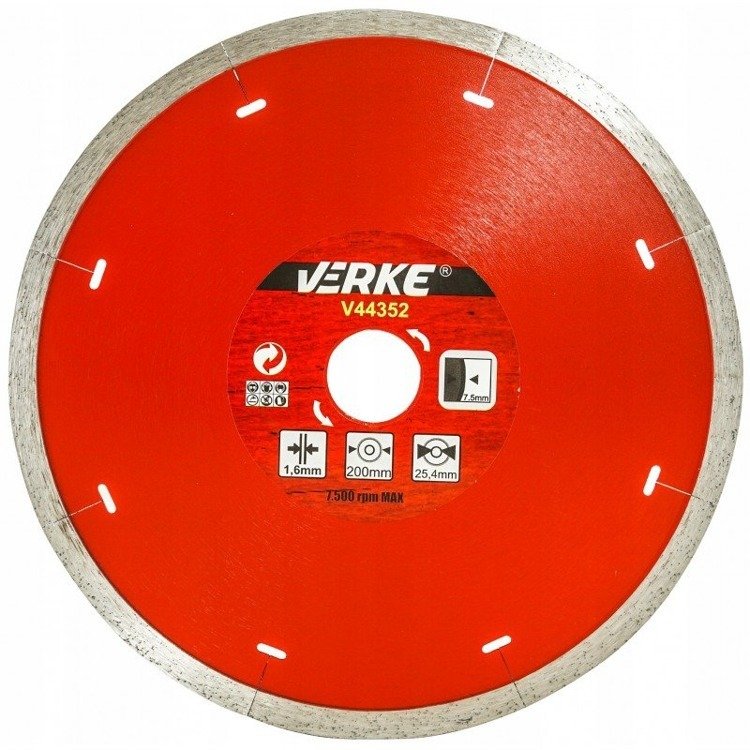 Verke V44352 Tarcza diamentowa do płytek 200 mm