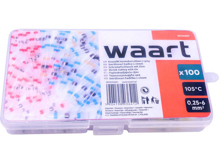 Waart W31A007 Koszulki termokurczl z cyną 0.5-6mm2