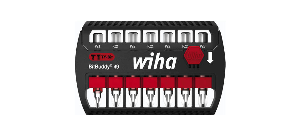 Wiha 42099 Bity Pozidriv TY 49mm BitBuddy 8cz