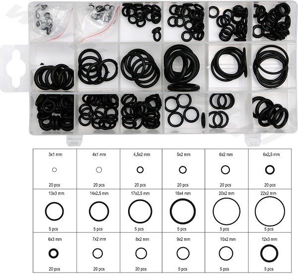 YATO YT-06877 ZESTAW O-RINGÓW GUMOWYCH 225 SZT.