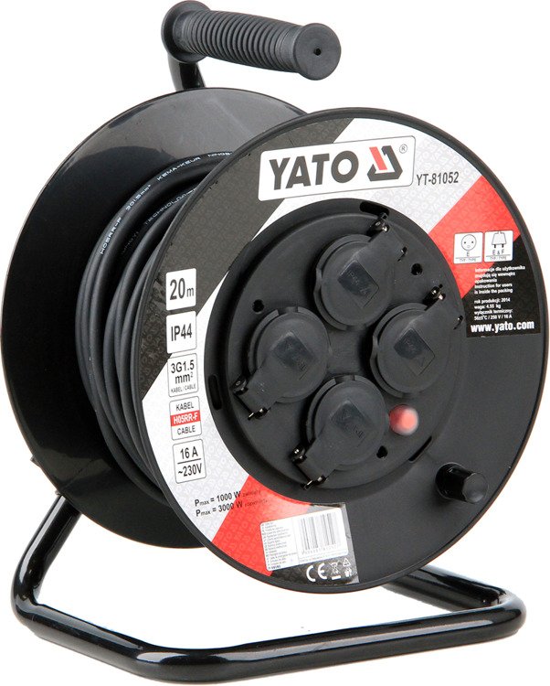 YATO YT-81052 PRZEDŁUŻACZ BĘBNOWY 3G1,5MM2  20M