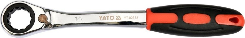 Yato YT-02378 Klucz oczkowy odgięty grzechotk 16mm