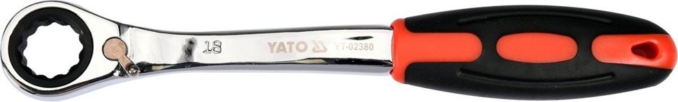 Yato YT-02380 Klucz oczkowy odgięty grzechotk 18mm