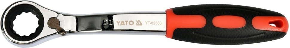 Yato YT-02383 Klucz oczkowy odgięty grzechotk 21mm