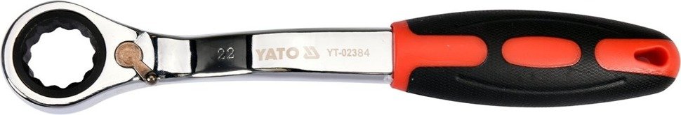 Yato YT-02384 Klucz oczkowy odgięty grzechotk 22mm