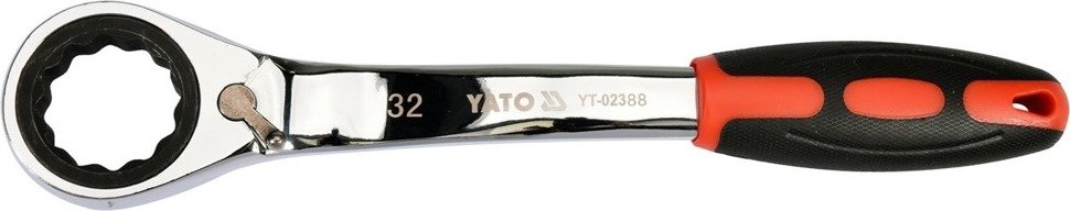 Yato YT-02388 Klucz oczkowy odgięty grzechotk 32mm