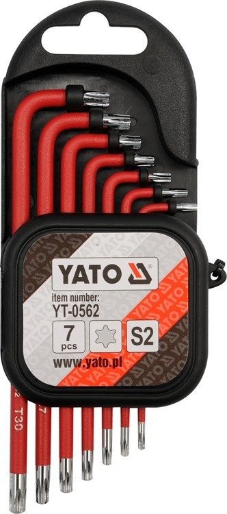 Yato YT-0562 Klucze imbusowe Torx T9-T30; 7szt