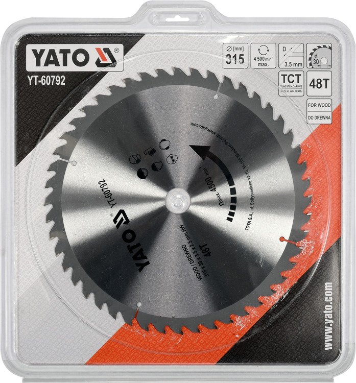 Yato YT-60792 Tarcza widiowa 315x48x30mm