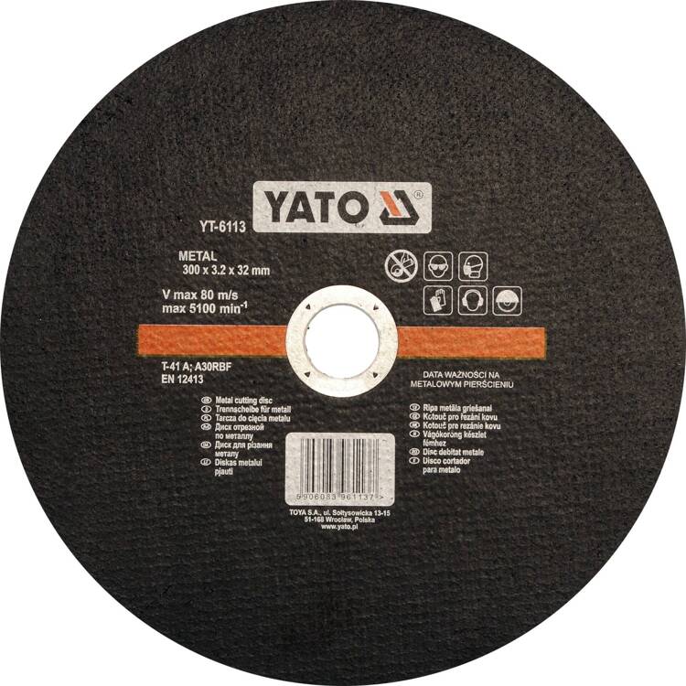 Yato YT-6113 Tarcza do cięcia metalu 300x3,2x32