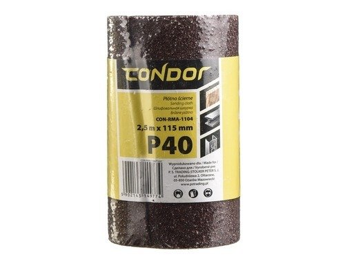 Condor CON-RMA-1104 Papier ścierny 2,5m 115mm P40