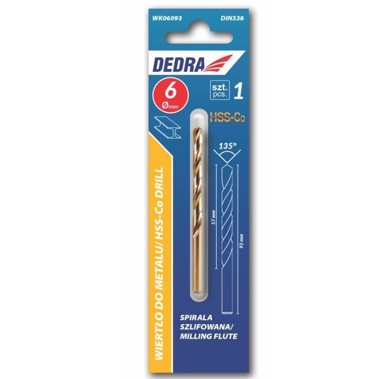 DEDRA WK03265 Wiertło kobalt. do metalu 3,2x65 mm 