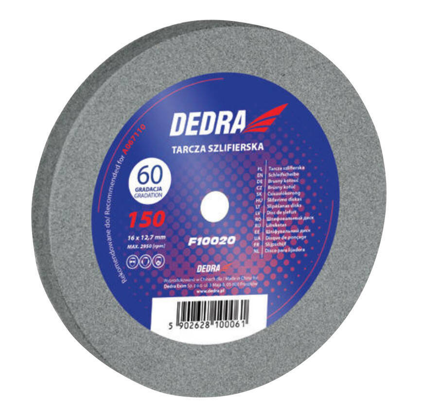 Dedra F10020 Tarcza szlifierska 150x16x12.7mm gr60