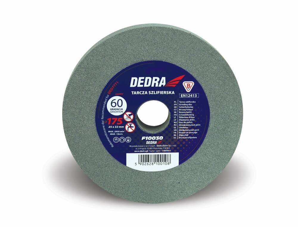 Dedra F10030 Tarcza szlifierska 175x32x25mm gr 60