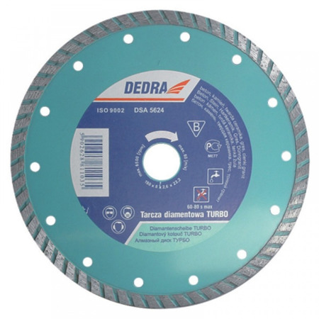 Dedra H1101 Tarcza Turbo 125 / 22,2 mm