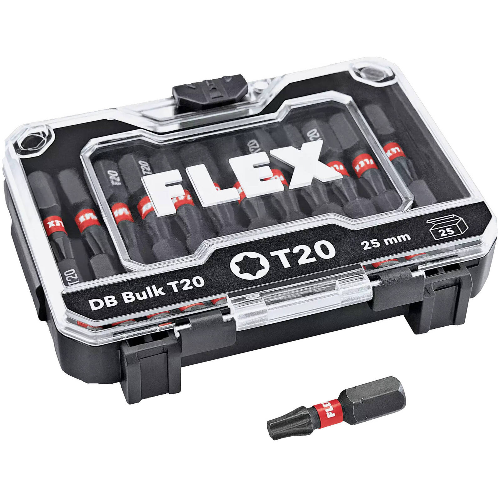 Flex 530490 25-elementowy zestaw bitów DB Bulk T20